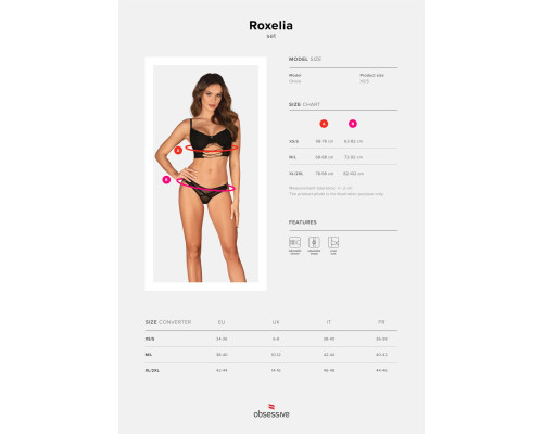 Комплект Obsessive Roxelia 2-pcs set M/L