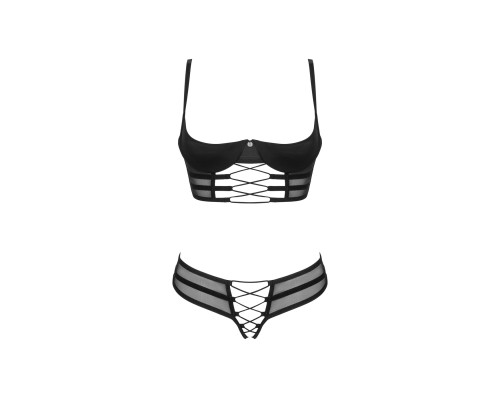 Комплект Obsessive Roxelia 2-pcs crotchless set XS/S