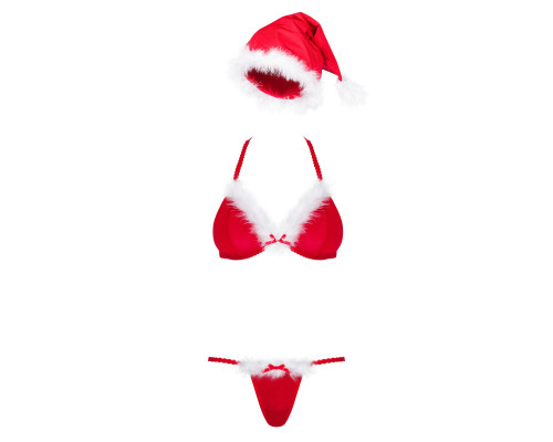 Новорічний комплект Obsessive Santastic 3-pcs set S/M