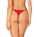 Трусики з доступом Obsessive Ingridia crotchless thong M/L, червоні