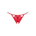 Трусики з доступом Obsessive Ingridia crotchless thong M/L, червоні