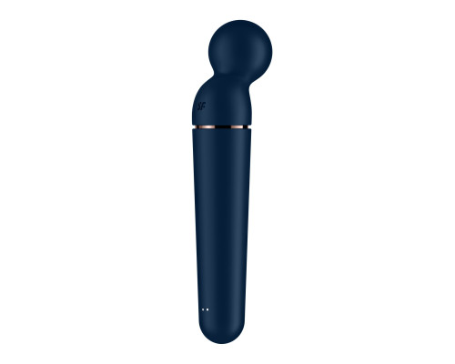 Вібромасажер Satisfyer Planet Wand-er Blue/Rosegold, дуже потужний, бездротовий