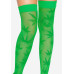 Панчохи з малюнком Leg Avenue 420 Net thigh highs Green