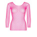Сітчастий топ Leg Avenue Long Sleeves T-Shirts Neon Pink, One Size