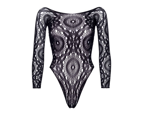 Еротичне боді-бодістокінг Leg Avenue Snap crotch thong back teddy Black S/M