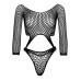 Еротичне боді Leg Avenue Top bodysuit with thong back Black