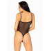 Еротичне боді Leg Avenue Cami bodysuit with thong Black XL, на бретелях