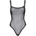 Еротичне боді Leg Avenue Cami bodysuit with thong Black XL, на бретелях