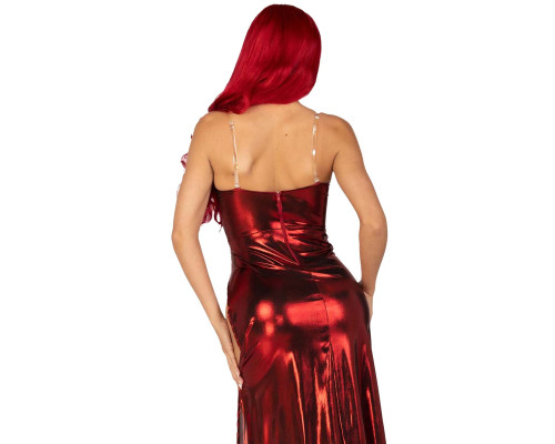 Еротична сукня Leg Avenue Shimmer bodysuit with skirt M