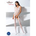 Бодістокінг Passion BS061 white, комбінезон, імітація панчіх