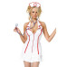 Еротичний костюм медсестри Leg Avenue Head Nurse M/L, сукня, аксесуар на голову, стетоскоп