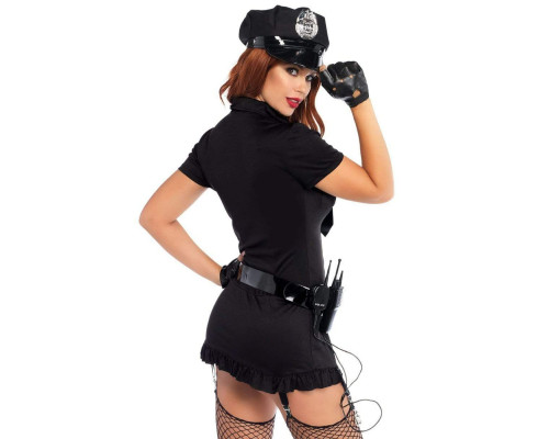 Еротичний костюм поліціянтки Leg Avenue Dirty Cop XL, 6 предметів