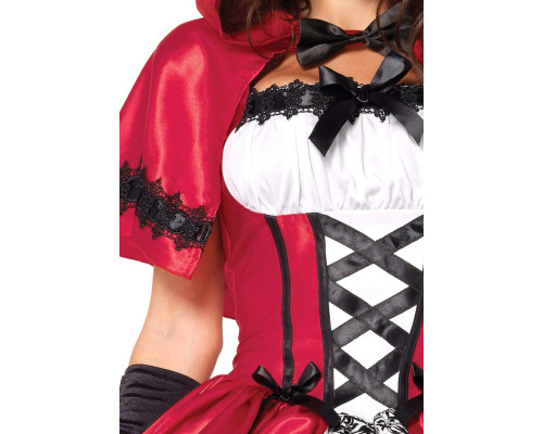 Еротичний костюм Червоної шапочки Leg Avenue Gothic Red Riding Hood M, сукня, накидка