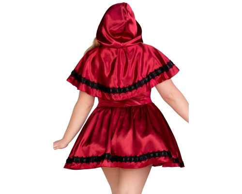 Еротичний костюм Червоної шапочки Leg Avenue Gothic Red Riding Hood 3X–4X, сукня, накидка
