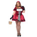 Еротичний костюм Червоної шапочки Leg Avenue Gothic Red Riding Hood 3X–4X, сукня, накидка