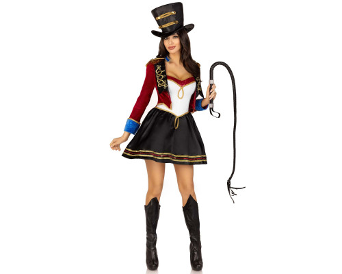 Костюм дресирувальниці Leg Avenue Ringmaster Costume S, сукня, капелюх