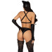 Еротичний костюм кішечки-пані Leg Avenue Mistress Kitty M, рукавички, комбінезон, маска