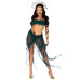 Еротичний костюм Медузи Горгони Leg Avenue Medusa Costume L, топ, спідниця, нарукавники, прикраси