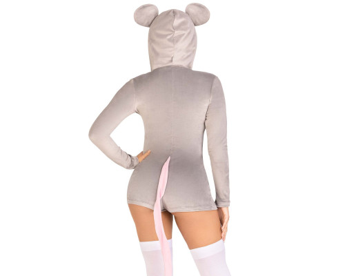 Комбінезон-костюм миші Leg Avenue Comfy Mouse L, з капюшоном