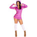 Комбінезон-костюм кішечки Leg Avenue Comfy Cheshire M, з капюшоном