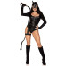 Еротичний костюм кішечки Leg Avenue Fierce Feline S, боді, пояс з підв’язкою, маска кішки