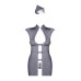 Еротичний костюм стюардеси Obsessive Stewardess 3 pcs grey S/M (м'ята упаковка!!!)