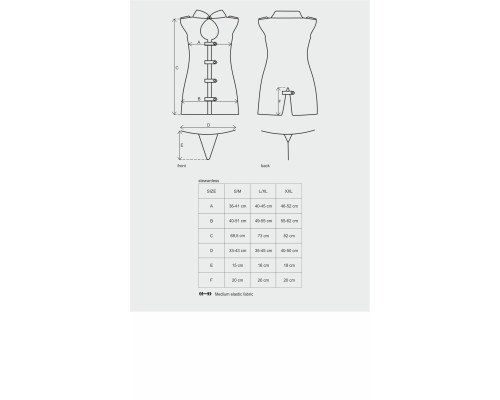 Еротичний костюм стюардеси Obsessive Stewardess 3 pcs grey S/M (м'ята упаковка!!!)