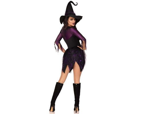 Костюм відьми Leg Avenue Mystical Witch M, сукня, капелюх