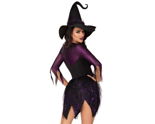 Костюм відьми Leg Avenue Mystical Witch L, сукня, капелюх