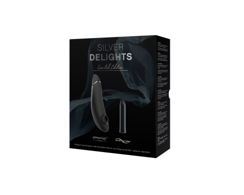 Преміальний подарунковий набір Silver Delights Collection: Womanizer Premium та We-Vibe Tango