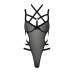 Боді-монокіні Passion Exclusive HAGAR BODY S/M, black