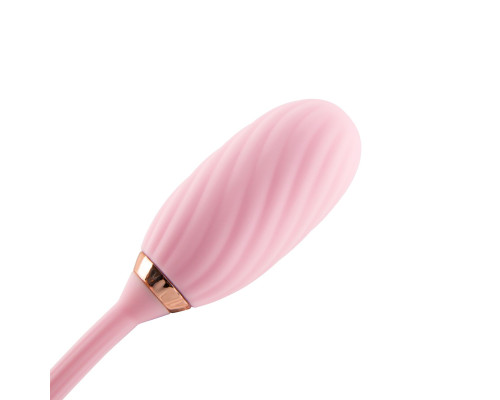 Вакуумний кліторальний стимулятор Otouch Louis Vibrate Pink з віброяйцем, у кейсі