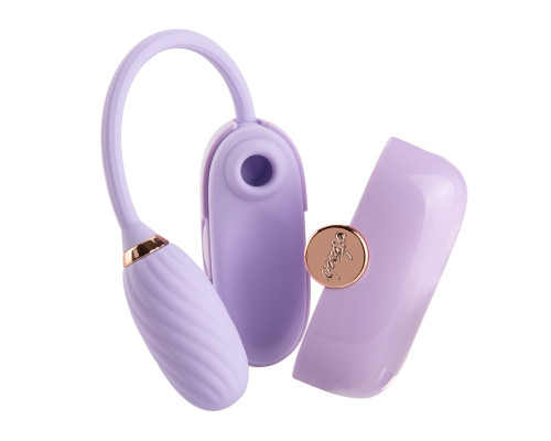 Вакуумний кліторальний стимулятор Otouch Louis Vibrate Purple з віброяйцем, у кейсі