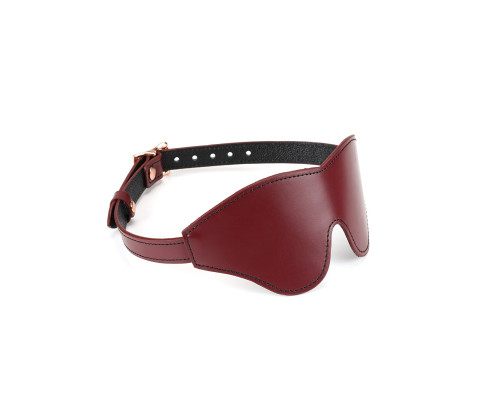 Шкіряна маска на очі Liebe Seele Wine Red Blindfold