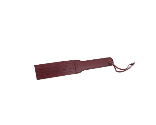 Двосторонній паддл Liebe Seele Wine Red Spanking Paddle, натуральна шкіра