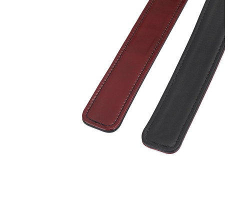 Фіксатори для стегон Liebe Seele Wine Red Thigh Cuffs L Size, натуральна шкіра