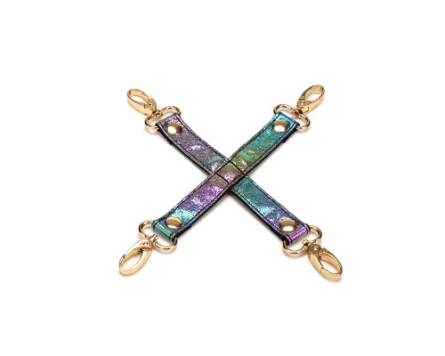 БДСМ-набір Liebe Seele Vivid Rainbow 8 Pieces Set, 8 аксесуарів, екошкіра на оксамитовій основі