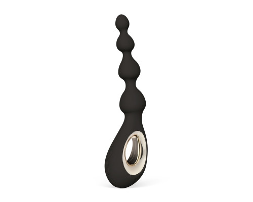 Анальне намисто з вібрацією LELO Soraya Beads Black, різний діаметр намистин, 8 режимів