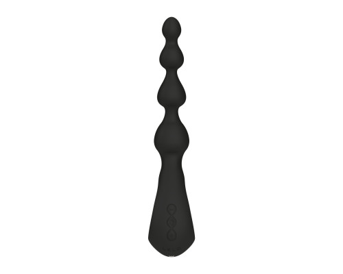 Анальне намисто з вібрацією LELO Soraya Beads Black, різний діаметр намистин, 8 режимів