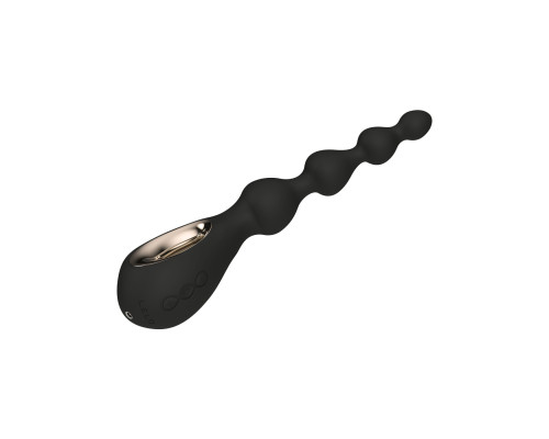 Анальне намисто з вібрацією LELO Soraya Beads Black, різний діаметр намистин, 8 режимів
