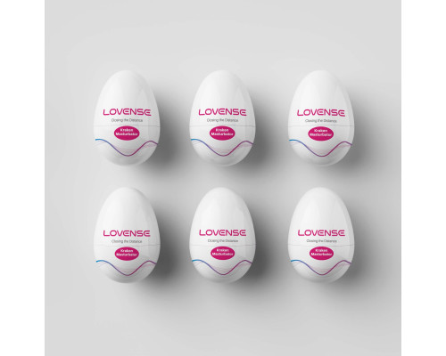 Набір мастурбаторів-яєць Lovense Kraken masturbator egg box, 6 штук, різна текстура