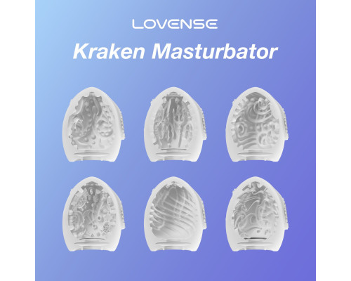 Набір мастурбаторів-яєць Lovense Kraken masturbator egg box, 6 штук, різна текстура