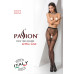 Колготки-бодістокінги Passion S012 One Size, White, імітація панчіх, пояса та мереживних трусиків