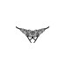 Трусики кружевные с доступом VIOLANTE THONG black S/M - Passion Exclusive (мятая упаковка!!!)