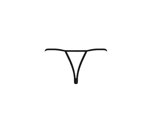 Трусики кружевные с доступом VIOLANTE THONG black S/M - Passion Exclusive (мятая упаковка!!!)