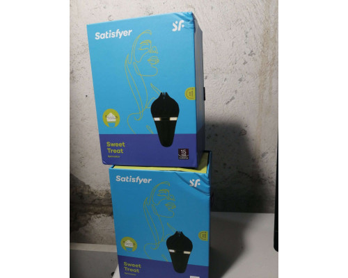 Мороженка спиннатор Satisfyer Lay-On - Sweet Treat Black/Gold (мятая упаковка!!!)