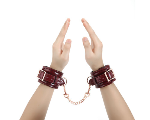 Наручники Liebe Seele Wine Red Wirst Cuffs (мятая упаковка!!!)