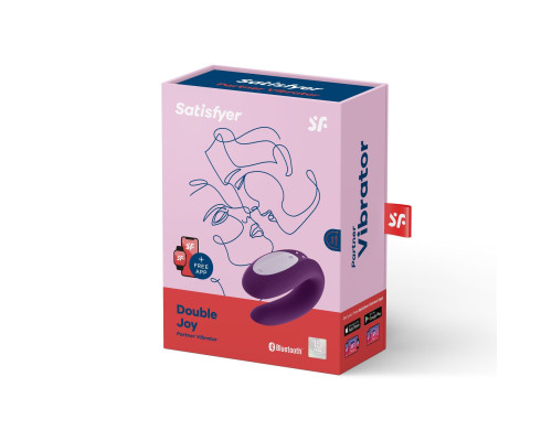 Смарт-вибратор для пар Satisfyer Double Joy Violet (мятая упаковка!!!)