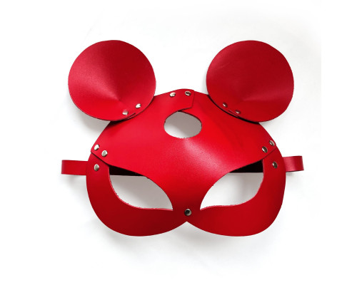 Шкіряна маска мишки Art of Sex - Mouse Mask, колір Червоний
