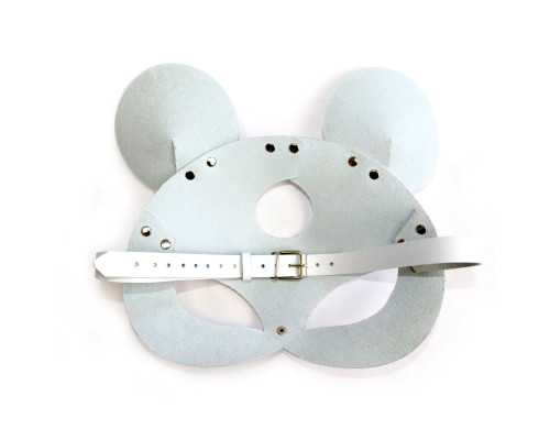 Шкіряна маска мишки Art of Sex - Mouse Mask, колір Білий